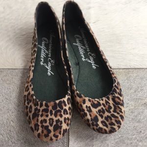 American Eagle Leopard Flats